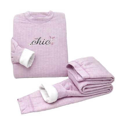 China Chinese Style Children's Autumn Winter Thermal Baby Boy Pajamas Sleepwear Girls Thickened Warm Clothing Set Sleepwear for sale