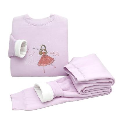 China Factory Price New Hot Fashion Chinese Style Good Quality Children's Pajamas Winter 2 Piece Pajama Set Thickened Around Collar Pajamas for sale