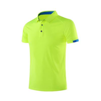 China Train Running 100% Polyester Fitness Quick Dry Casual Loose Breathable Polo Shirt Plus Size Men's T-Shirts for sale