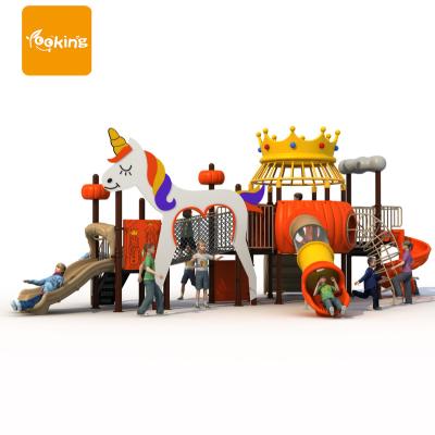 China Plastic Outdoor Playground Equipment Commercial Adventure Playground For Park for sale