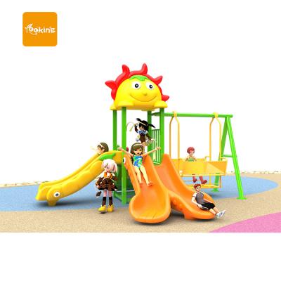 China Plastic/Metal/Steel Professional Kids Party Playground Safety Playground Garden Children Swings Outdoor Set Equipment for sale