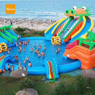 China Commercial Grade PVC Waterproof Inflatable Water Slide Or Dry Slide Pool For Adult Inflatable Slides Waterslide Playground For Sale for sale