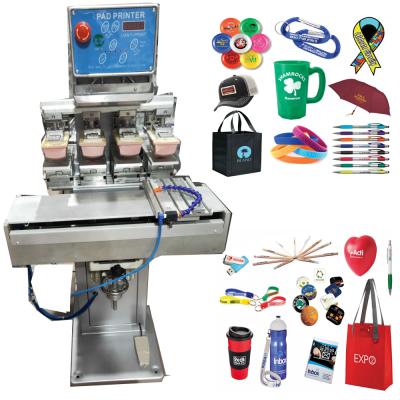 China All kinds of products multi color tampo printing 4 color pad printer for gift for sale