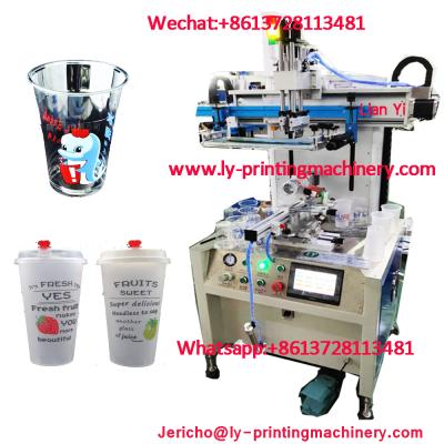 China food & Beverage Factory Beverage Cup Silk Screen Printing Machine Plastic Mug Printing Machine for sale