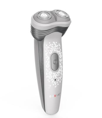 China High Quality White Muli-function Portable Rotary Shaver Patented Floating Heads Rotary Shaver With Auto Trimmer for sale