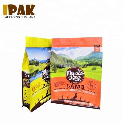 China 1kg 2kg Stand Zipper Flat Bottom Moisture Proof Resealable Bag For Dog Cat Food for sale