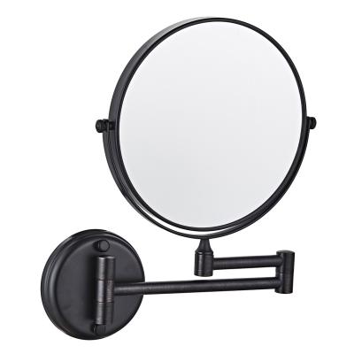 China Top Quality Magnifying Stainless Steel Double Sided Double Folding Wall Mounted Magnifying Magnifying Makeup Mirror for sale