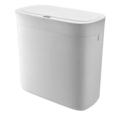 China New Design 30cm Induction Sustainable Remote Charging Removable Battery Auto Trash Bin for sale