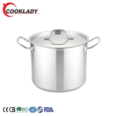 China Wholesale high quality custom cheap stainless steel viable soup cooking broth pot cooware set for sale