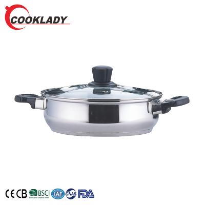 China Factory price sustainable cookware stainless steel casserole for sale