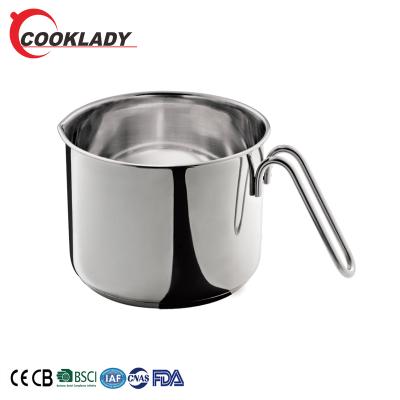 China Factory Direct Selling Viable Soup Pot Durable Stainless Steel Milk Pot With Wire Handle for sale