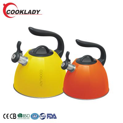 China Sustainable China Supplier 3.5 Liters Stainless Steel Tea Kettle Induction Whistling Kettle Teapot for sale