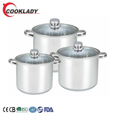 China Viable Chinese Supplier Highest Quality Kitchen Cares Stainless Steel Soup Pot Low Pressure Stock Pot for sale