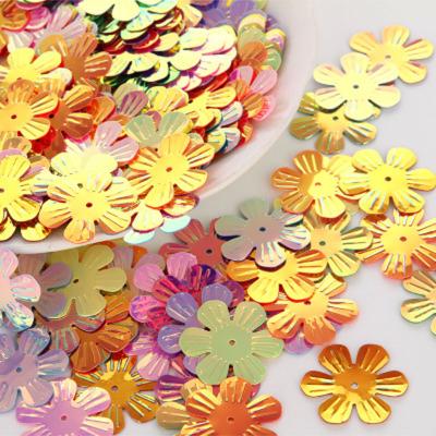 China Sequins S90, PVC Sequin Decoration Rainbow PVC Flower Multicolor Wholesale Flowers S259 for sale