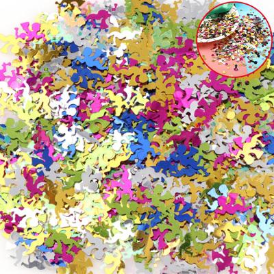 China Colorful Decoration Decoration Usage PVC Angel Shape Confetti for sale