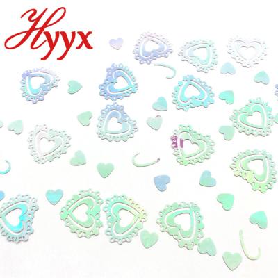 China Water Resistance HYYX 2018 Fashion Heart Shape 30mm Flat Loose Loose Decorative Sequins Designs for sale