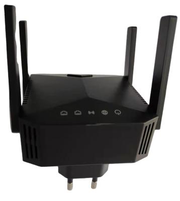 China Running Quality 1200Mbps WiFi Dual Band Extra Size Wireless Repeater With 5dBi Antenna for sale