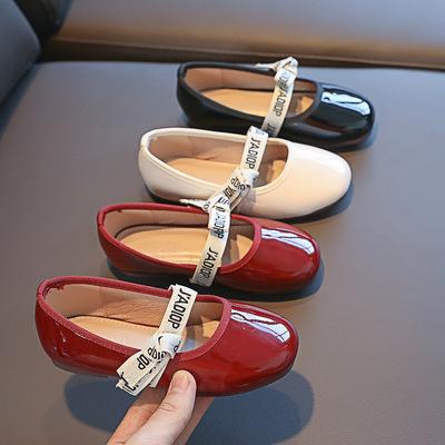 China Deodorization Girls Leather Shoes Baby Kids Children's Flats In Big Gommino Spring Autumn Children's Princess Shoes for sale