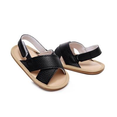 China New Deodorization Summer Cross-strap Sandals With Hard Soles For Boys And Girls Baby Shoes for sale