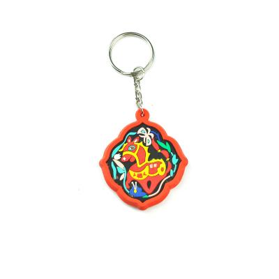 China Custom 2D PVC Keychains PVC Box Keychains 2D Rubber PVC Blind Soft Soft Key Chain for sale