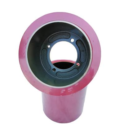 China Durable and wear-resistant red color iron drum 10 inch SBR NBR rice rubber rollers for rice husker for sale