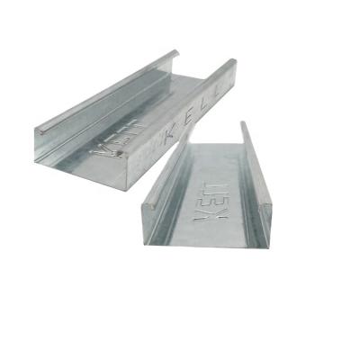 China Traditional Building Materials Stainless Steel Channel Furring Galvanized Steel Wall Studs Channel Channel for sale