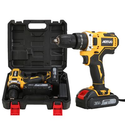 China Small portable two-speed rechargeable cordless power lithium battery drill tool kit box LDZ-669282337189 for sale