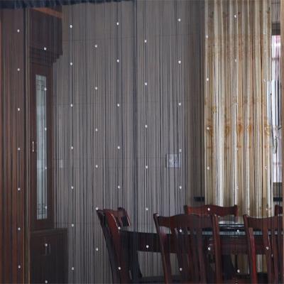 China Snap Line Plain Tassel Curtain Room Divider Bedroom Bead Curtain for sale