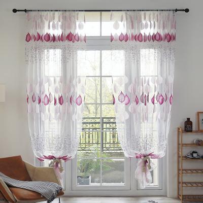 China Sheer Curtain Translucent Printed Hanging Curtain In Living Room for sale