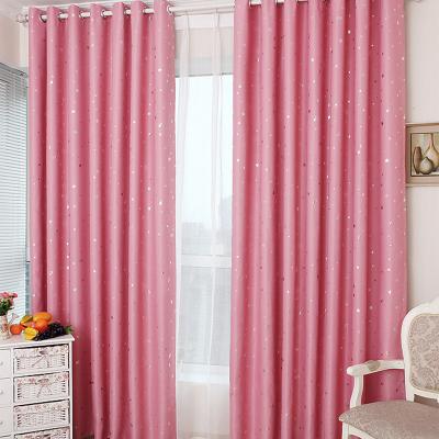 China Shading Shining Gold Plated Curtain In Full Star Living Room Bedroom Curtain Blackout for sale