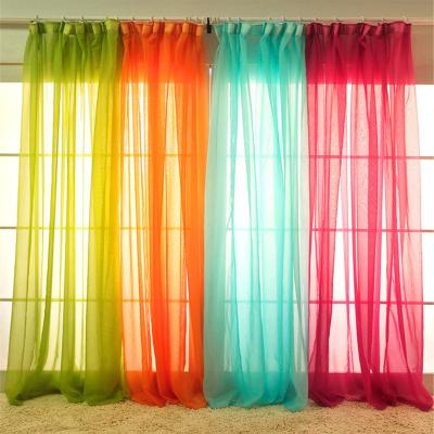 China Rainbow Translucent Elegant Drapes Modern Living Room Bedroom Curtains for sale