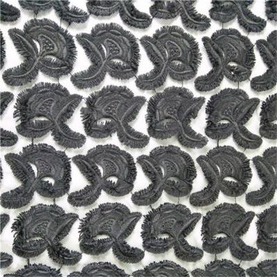 China New Pattern Sustainable Wholesale Laser Embroidery100% Polyester Knitted Fabric for sale