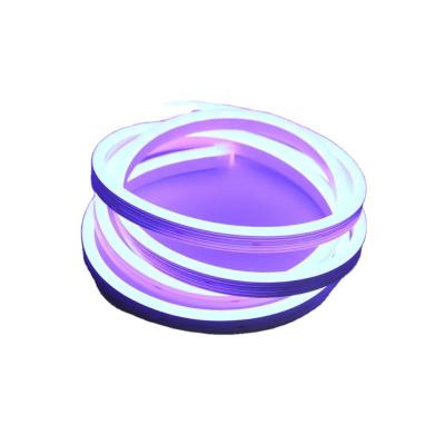 China Decorative Concrete -  Transmitting Colorful Light ZZY 61A2 5M 5050 RGB IC LED NEON rope light strip 24v for indoor decoration for sale