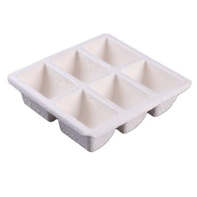 China Customized Store Sugarcane Bagasse Fiber Box Biodegradable Inner Packaging Inserts for sale