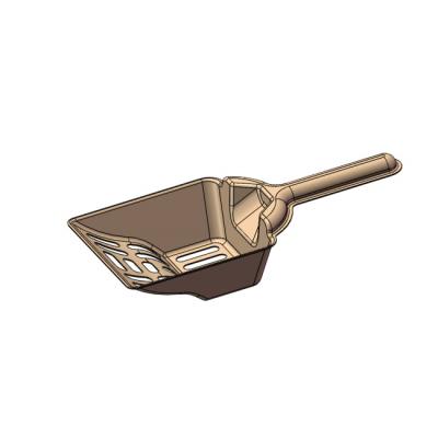 China Customized Paper Pulp Viable Cardboard Cat Litter Scoop Shovel Disposable for sale