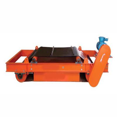 China To remove larger material bed footfall magnetic iron and grits self cleaning equipment mineral rcyd self-discharging permanent magnet iron separator for belt conveyor price for sale