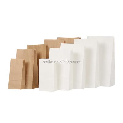 China China Manufacturer Wholesale Takeout Food Disposable Package Bag Brown And White for sale