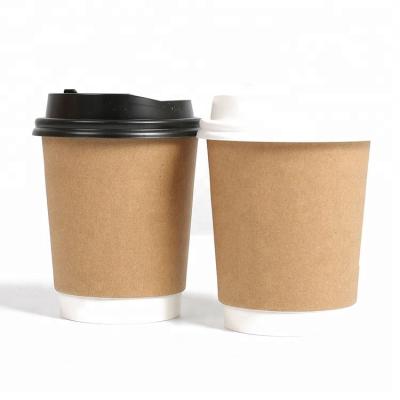 China Double Wallpaper Biodegradable Disposable Coffee Cups for sale