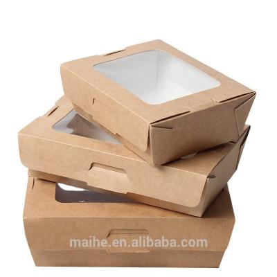 China Recyclable TAKE AWAY BROWN PAPER BINS CARRIER TAKE OUT for sale