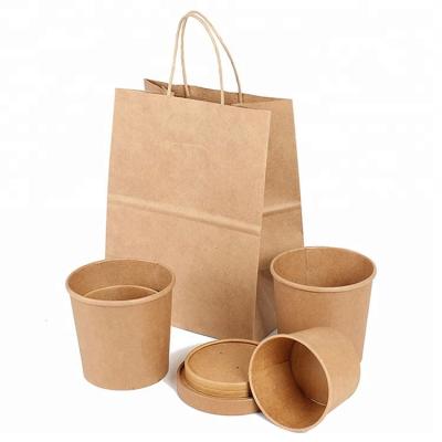 China Factory Price Recyclable Machine Made Recycled Paper Bags for sale