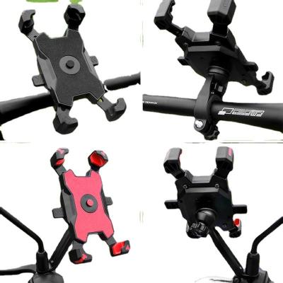 China Universal Adjustable Motorcycle Waterproof Motorcycle Mountain Bike Handlebar Mount Smart Cell Phone Outdoor Cell Phone Holder for sale