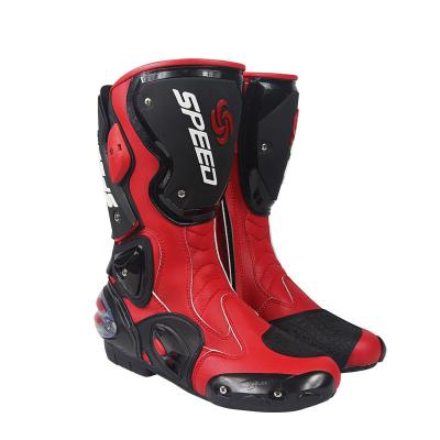 China Breathable Motocross Boots Leather Motorcycle Boots For Men for sale