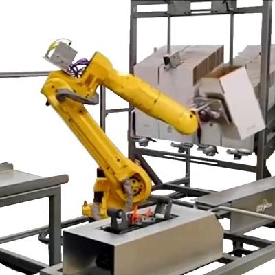 China food robot carton box erector/robotic random carton case erector/robot carton erecting machine for sale