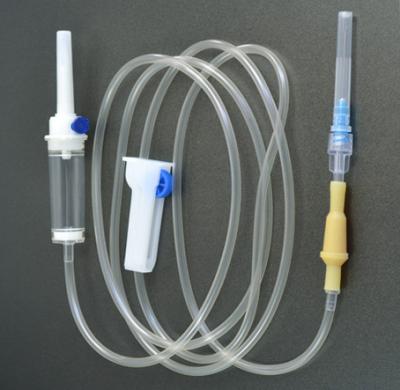 China Hot Selling Cheap Medical Disposable PVC Infusion IV Set With Luer Lock Y Connect, 150cm/200cm Tubing for sale