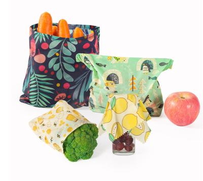 China Food Fruit Reusable Beeswax Envelope 1 Set Cotton Beeswax Bag Environmental Protection Fresh-Keeping Fresh-Keeping Cloth Bee for sale