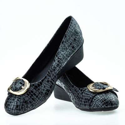 中国 Custom Anti-odor ODM brand leather shoes ladies 9087-1 women ballet shoes sexy wedge heels shoes 販売のため