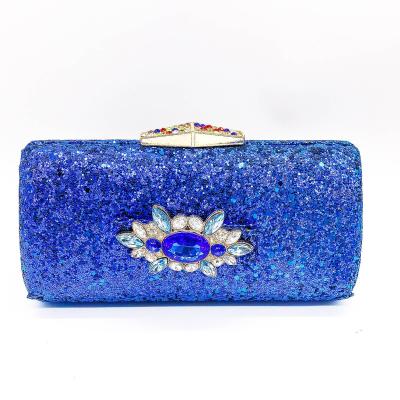 China Rhinestone Strecth Fabric Ladies Sparkle Women Mini Handbag 073-6 Luxury Wedding Clutch Purse To Match Shoes Evening Purse Clutch Purse For Women for sale