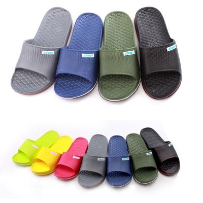 China Lightweight Soft Home Women Slippers Men's Unisex Home Shoes Couples Slippers EVA Women Non-Slip Thick Bottom Bathroom Slippers GY058 for sale