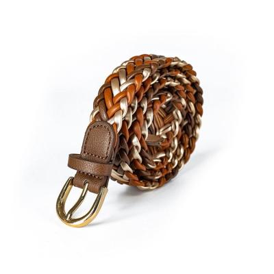 China Comfortable Wholesale Fashionable Pin Buckle Female Belt All-match Woven Thin Belt for sale