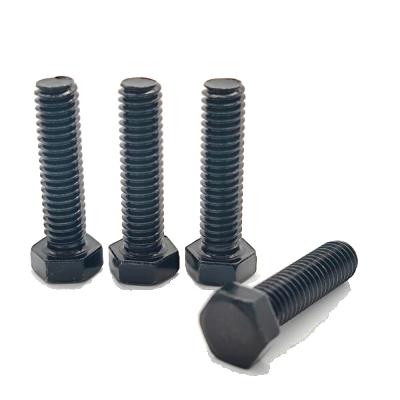 China Pan Wholesale Hex Bolt Black ISO9001 M4-M12 DIN933/DIN931 Steel Hex Bolt Head Bolts and Nuts for sale